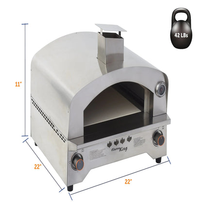 Propane Gas Pizza 13-Inch Food Outdoor Oven for Camping, Backyard, Tailgating