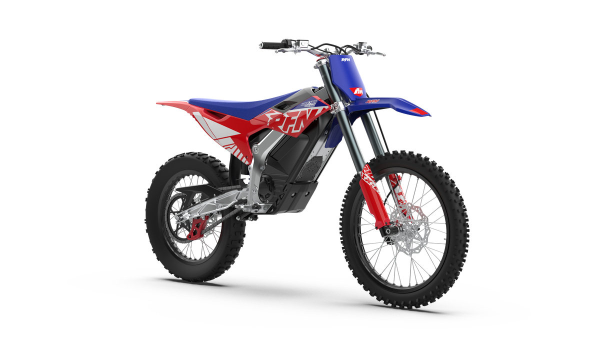 2026 RFN Warrior Pro SX-E15 Plus Electric Dirt Bike - 61 MPH Off-Road