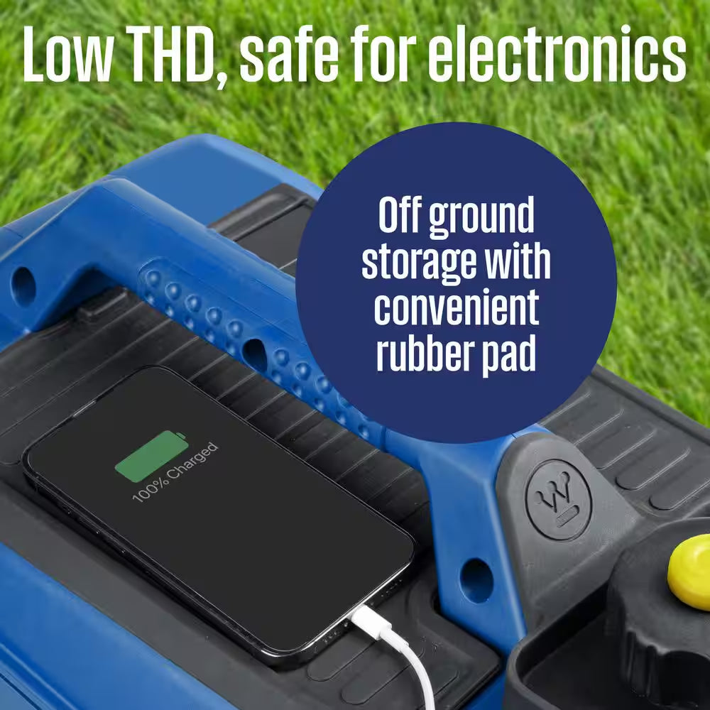 2,800-Watt Gas Powered Portable Inverter Generator with Recoil Start, LED Data Center, Quiet Technology