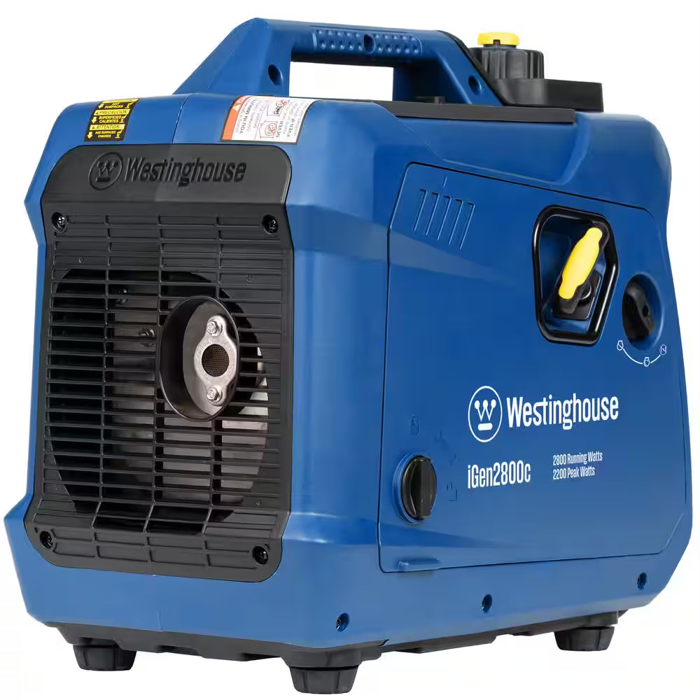 2,800-Watt Gas Powered Portable Inverter Generator with Recoil Start, LED Data Center, Quiet Technology