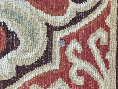 Portuguese Rug 9x12, Vintage Carpet, Handmade Wool Rug