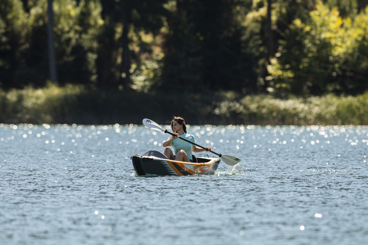 Aqua Marina TOMAHAWK AIR-K 12'4" Inflatable High Pressure Speed Kayak / Canoe