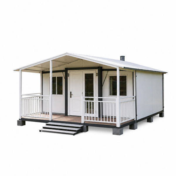 Customized Foldable House for Forest Homestay Portable Wood Look Cabin Prefab Tiny Home with Large Window