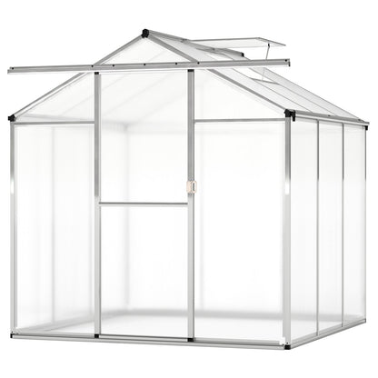Large Walk-in Green House with Rain Gutters and Polycarbonate Panels