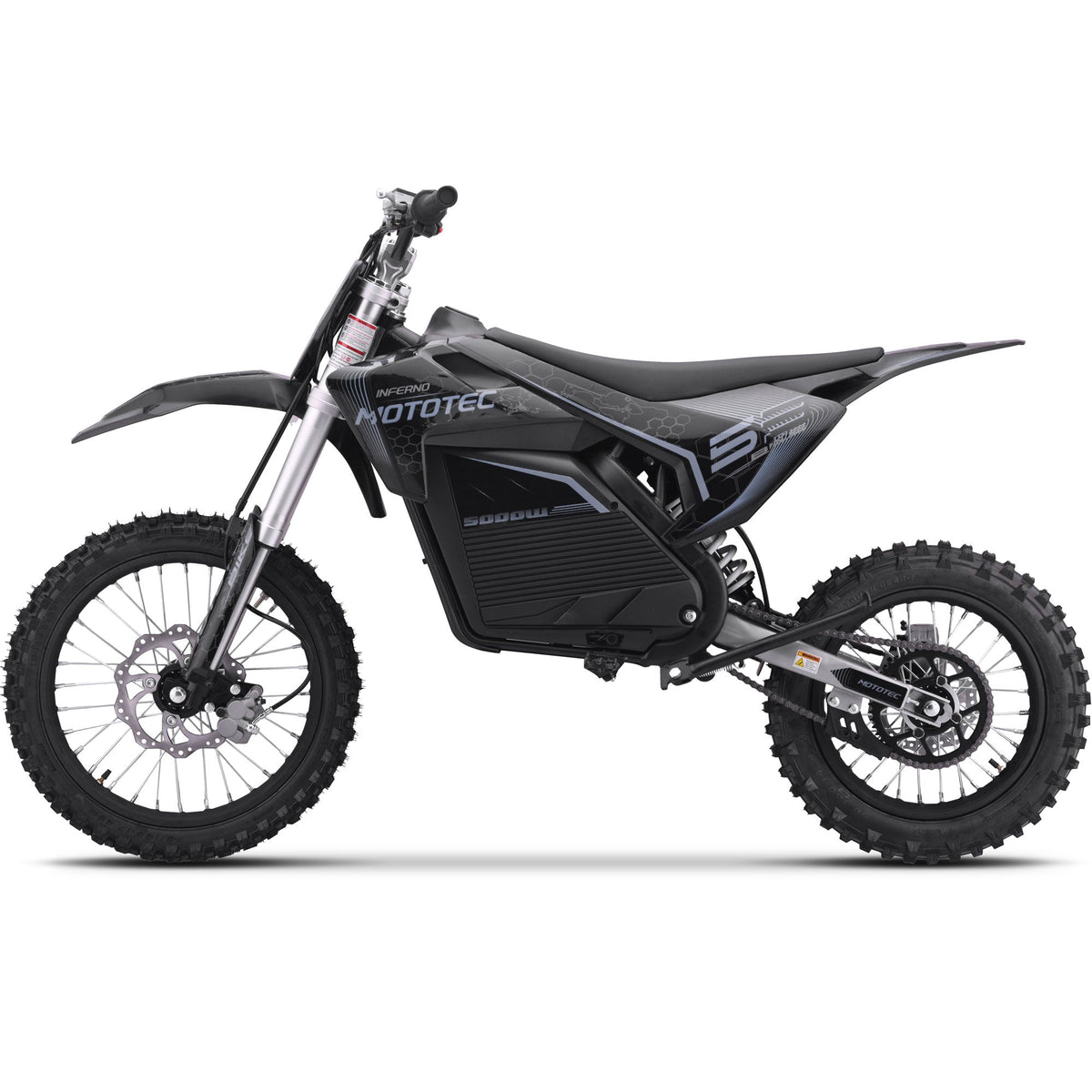 72V 5 kW Electric Dirt Bike (5,000 Watts)