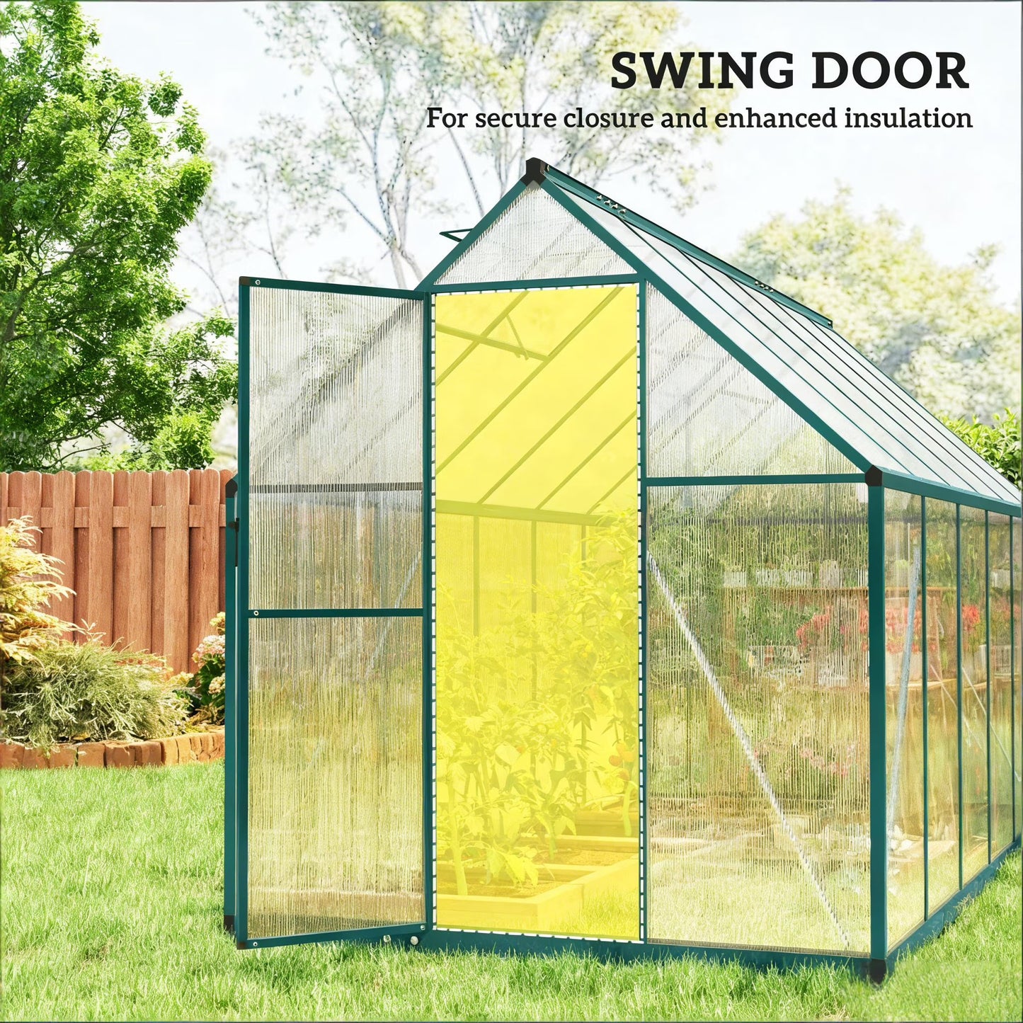 Convenient Walk-In Greenhouse Adjustable Roof Green House
