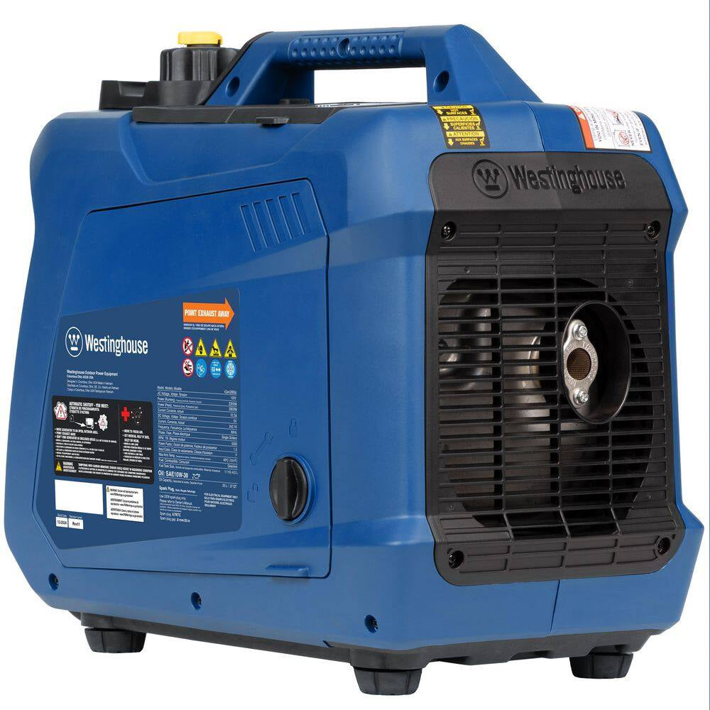 2,800-Watt Gas Powered Portable Inverter Generator with Recoil Start, LED Data Center, Quiet Technology