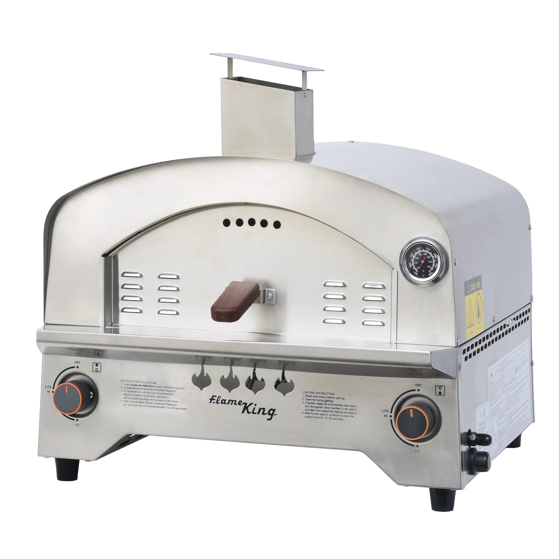 Propane Gas Pizza 13-Inch Food Outdoor Oven for Camping, Backyard, Tailgating