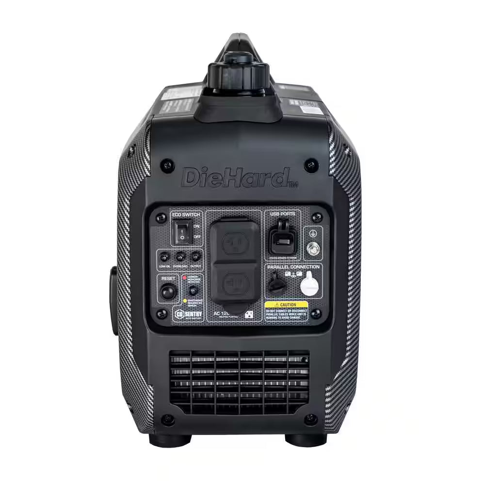 2,000-Watt to 2,400-Watt Recoil Start Portable Gasoline Powered Inverter Generator with CO Alert