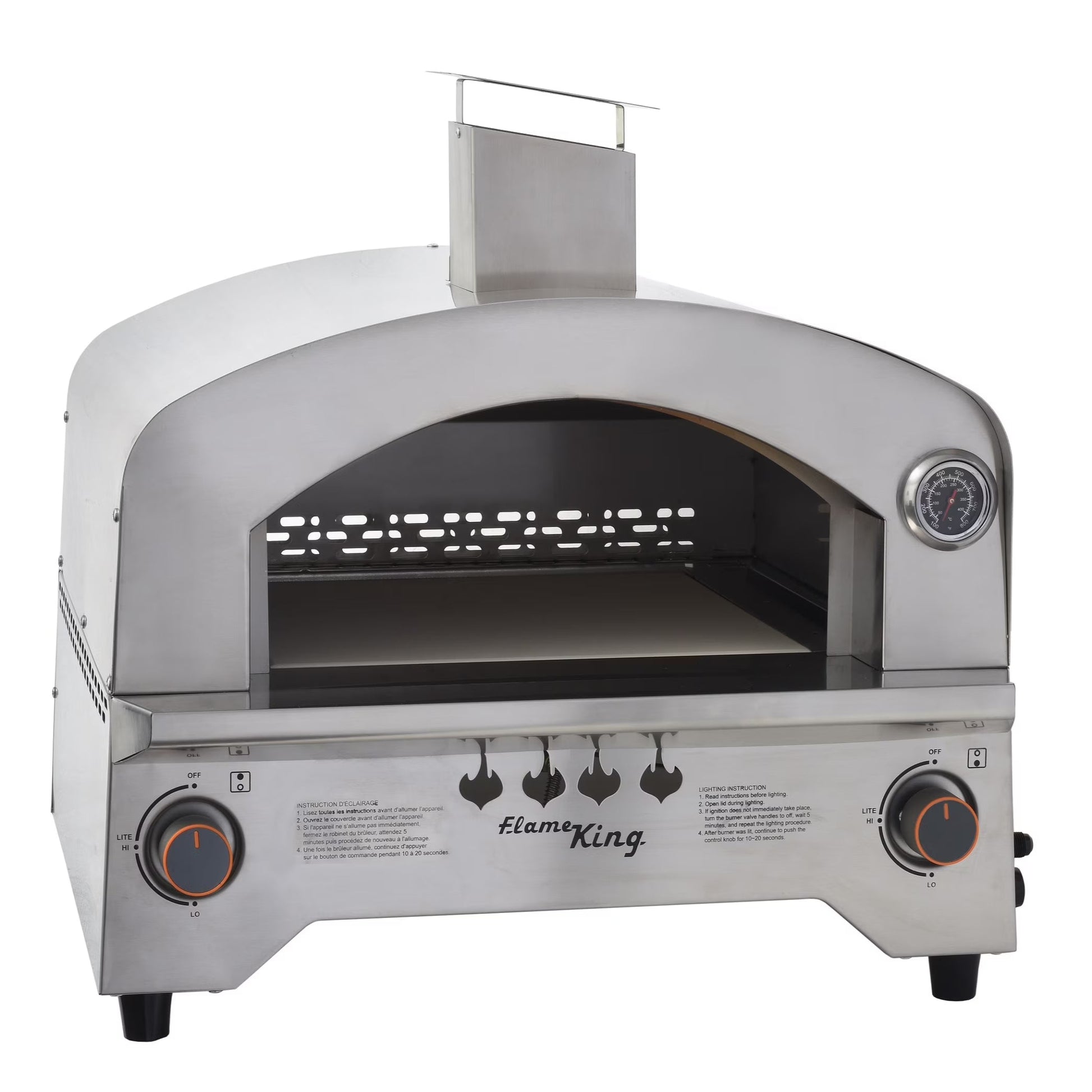 Propane Gas Pizza 13-Inch Food Outdoor Oven for Camping, Backyard, Tailgating