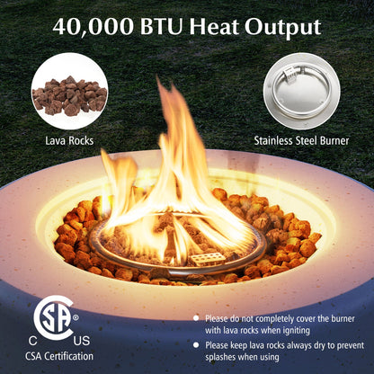 40 000 BTU Fire Pit Table Set with Hideaway Tank Holder